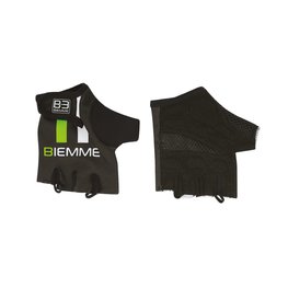 Mănuși de ciclism fără degete - STRAPS - verde/alb/negru