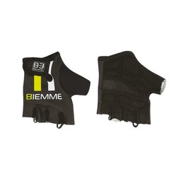 Mănuși de ciclism fără degete - STRAPS - negru/alb/galben