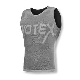 BIOTEX Tricou de ciclism fără mâneci - REVERSE - gri