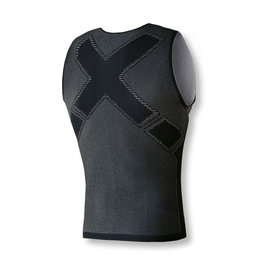 BIOTEX Tricou de ciclism fără mâneci - REVERSE - negru