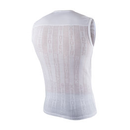 BIOTEX Tricou de ciclism fără mâneci - WINDPROOF - alb