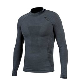 BIOTEX Tricou de ciclism cu mânecă lungă - MERINO - gri