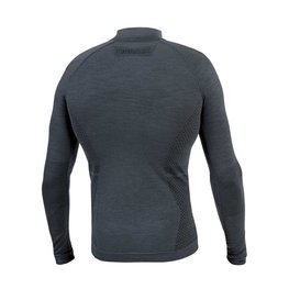 BIOTEX Tricou de ciclism cu mânecă lungă - MERINO - gri