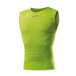 BIOTEX Tricou de ciclism fără mâneci - CANOTTA + CARBON - verde