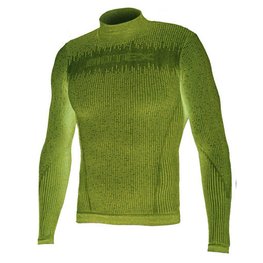 BIOTEX Tricou de ciclism cu mânecă lungă - 3D TURTLENECK - verde