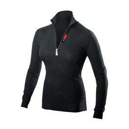 BIOTEX Tricou de ciclism cu mânecă lungă - REFLEX WARM LADY - negru
