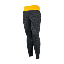 BIOTEX Pantaloni de ciclism lungi fără bretele - ENERGY - negru/galben