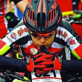 BIOTEX Mănuși cu degete lungi de ciclism - SUMMER - roșu/negru