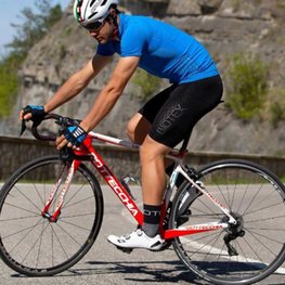 BIOTEX Tricou de ciclism cu mânecă scurtă - EMANA - albastru deschis