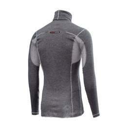 CASTELLI Tricou de ciclism cu mânecă lungă - FLANDERS WARM NECK - gri