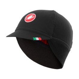 CASTELLI Șapcă de ciclism - DIFESA THERMAL - negru/roșu