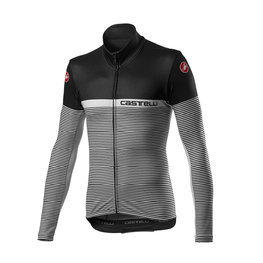 CASTELLI Tricou de cilism pentru iarnă cu mânecă lungă - MARINAIO LONG - negru/gri