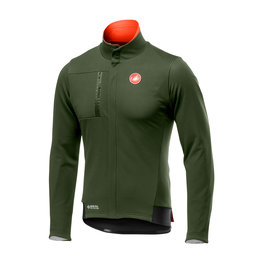 CASTELLI Jachetă termoizolantă de ciclism - DOUBLE ESPRESSO - verde