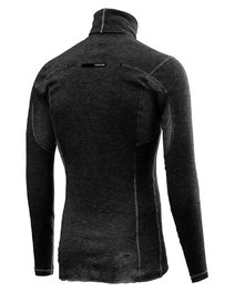 CASTELLI Tricou de ciclism cu mânecă lungă - FLANDERS WARM NECK - negru