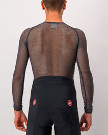 CASTELLI Tricou de ciclism cu mânecă lungă - MIRACOLO WOOL - negru