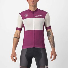 CASTELLI Tricou de ciclism cu mânecă scurtă - GIRO D'ITALIA 2024 - alb/mov