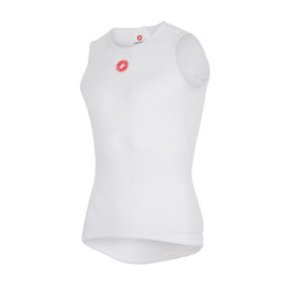 CASTELLI Tricou de ciclism fără mâneci - PRO ISSUE - alb