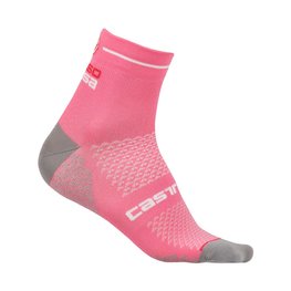 CASTELLI Șosete clasice de ciclism - ROSA CORSA DUE LADY - roz
