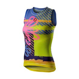 CASTELLI Tricou de ciclism fără mâneci - PRO MESH W LADY - multicolor/roz