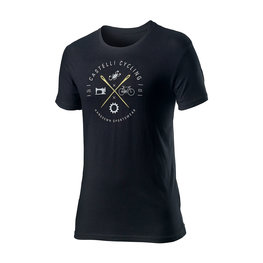 CASTELLI Tricou de ciclism cu mânecă scurtă - SARTO - negru