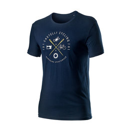CASTELLI Tricou de ciclism cu mânecă scurtă - SARTO - albastru