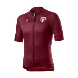 CASTELLI Tricou de ciclism cu mânecă scurtă - ITALIA 20 - bordo