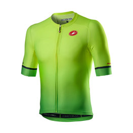 CASTELLI Tricou de ciclism cu mânecă scurtă - AERO RACE 6.0 - galben/verde