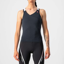 CASTELLI Tricoul de ciclism fără mâneci - SOLARIS LADY - negru/alb