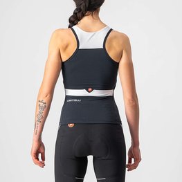 CASTELLI Tricoul de ciclism fără mâneci - SOLARIS LADY - negru/alb
