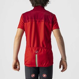 CASTELLI Tricou de ciclism cu mânecă scurtă - NEO PROLOGO KIDS - roșu