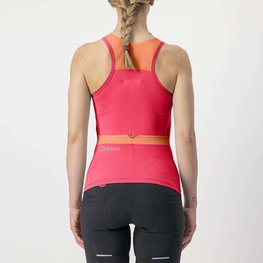 CASTELLI Tricoul de ciclism fără mâneci - SOLARIS LADY - roz