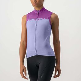 CASTELLI Tricoul de ciclism fără mâneci - VELOCISSIMA LADY - mov