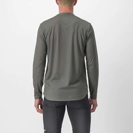 CASTELLI Tricou de ciclism cu mânecă lungă de vară - TRAIL TECH 2 - gri