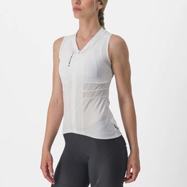 CASTELLI Tricoul de ciclism fără mâneci - ANIMA 4 LADY - fildeş