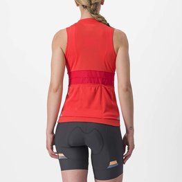 CASTELLI Tricoul de ciclism fără mâneci - ANIMA 4 LADY - portocaliu