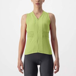 CASTELLI Tricoul de ciclism fără mâneci - ANIMA 4 LADY - verde deschis