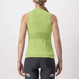CASTELLI Tricoul de ciclism fără mâneci - ANIMA 4 LADY - verde deschis