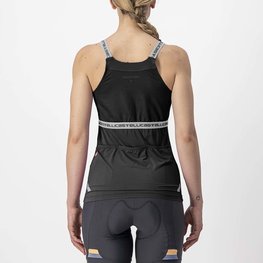 CASTELLI Tricoul de ciclism fără mâneci - BAVETTE LADY - antracit