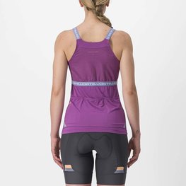 CASTELLI Tricoul de ciclism fără mâneci - BAVETTE LADY - mov