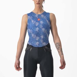 CASTELLI Tricou de ciclism fără mâneci - PRO MESH 4 W LADY - albastru