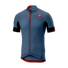 CASTELLI Tricou de ciclism cu mânecă scurtă - AERO RACE 4.1 SOLID - albastru