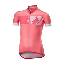 CASTELLI Tricou de ciclism cu mânecă scurtă - FUTURE RACER KIDS - roz