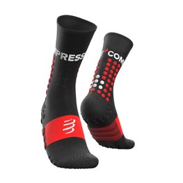 COMPRESSPORT Șosete clasice de ciclism - ULTRA TRAIL - negru