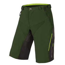 Pantaloni scurți de ciclism fără bretele - MT500 SPRAY BAGGY - verde/negru