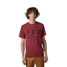 FOX Tricou de ciclism cu mânecă scurtă - SHIELD - bordo