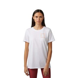 FOX Tricou de ciclism cu mânecă scurtă - HINKLEY LADY - alb