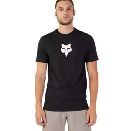 FOX Tricou de ciclism cu mânecă scurtă - FOX HEAD PREMIUM - negru