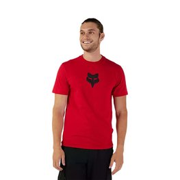 FOX Tricou de ciclism cu mânecă scurtă - FOX HEAD PREMIUM - roșu