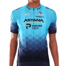 GIORDANA Tricou de ciclism cu mânecă scurtă - ASTANA 2021 VERO PRO - turcoaz