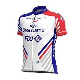 ALÉ Tricou de ciclism cu mânecă scurtă - GROUPAMA FDJ 2020 - albastru/roșu/alb